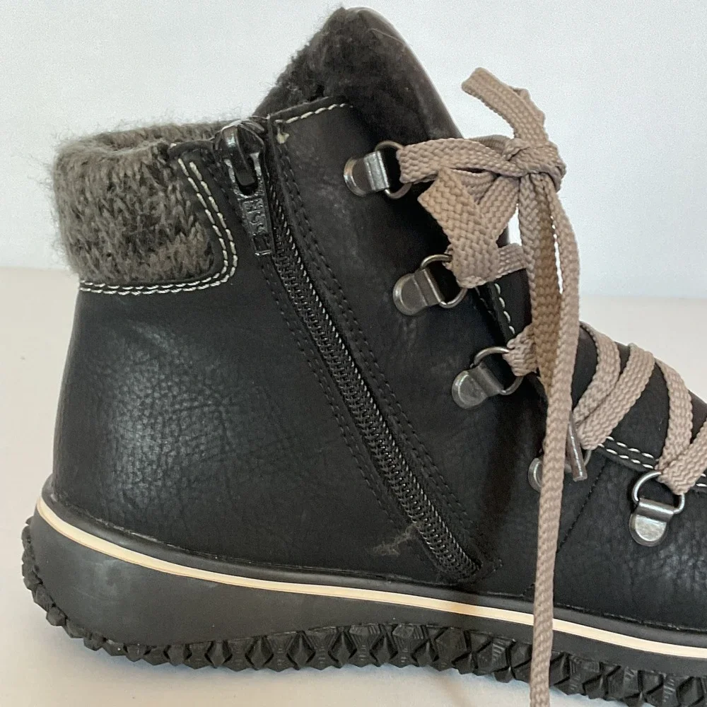 Rieker Tex Water Resistant Faux Fur Lined Boots Women's 38